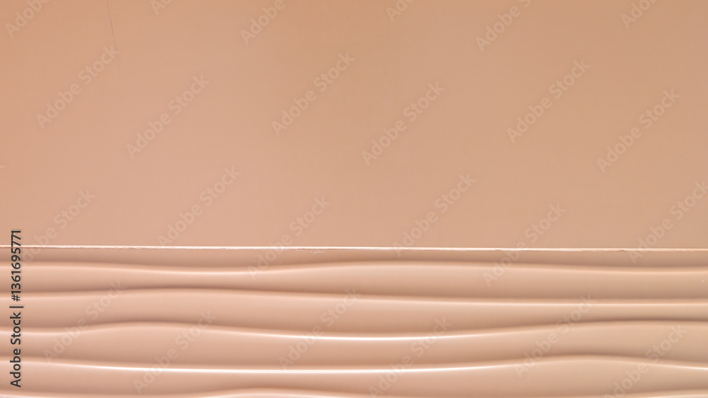 Canvas Prints empty old large red brick tiles waves wall background with copy space