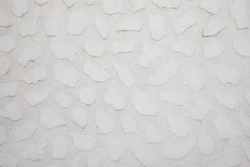 Stone facade grey white cement restored wall vintage texture background siding different sized stones