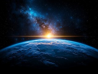 Earth Sunrise, Space View