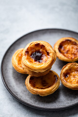 pasteis de nata gâteau moelleux flan crème cannelle et citron