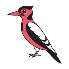 Obraz premium Woodpecker vector art.