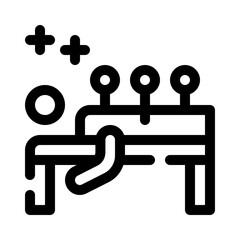 Back with Needles line icon