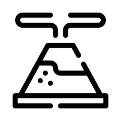 Moxibustion line icon