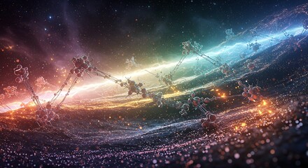 A cosmic nanotechnology field generating infinite energy from space
