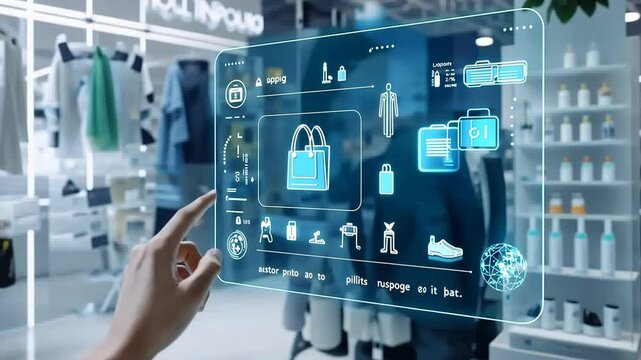 Interactive Shopping Experience: Futuristic Retail Technology