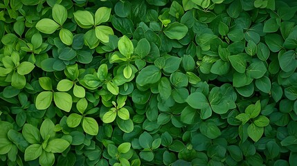 Lush Green Foliage: A Natural Springtime Texture AI Generated