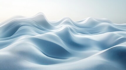 Fototapeta premium A smooth gradient background with light blue hues and flowing lines.