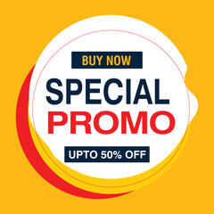 Special Promo discount voucher tag offer sign price promotion banner social media graphic design