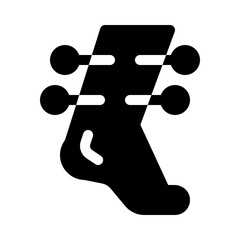 Foot with Needles glyph icon