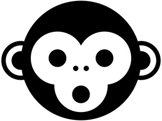 monkey icon, character, emoji, emoticon