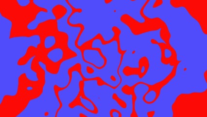 Abstract swirling shapes in red and blue creating dynamic visual effect.