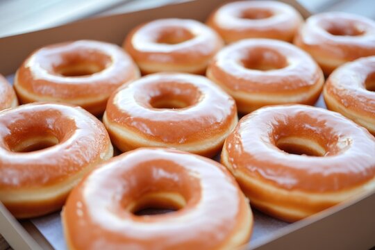 Krispy Kreme Doughnut Box: A Sweet Treat from Global Cafe Chain
