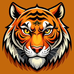 tiger head vector