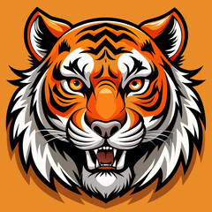 tiger head vector
