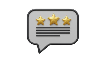Isolated Customer Review with Stars