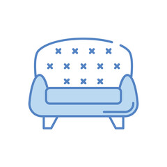 Couch vector icon stock illustration