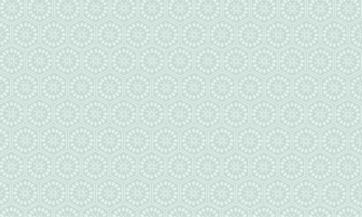 Geometric floral set of seamless patterns in pastel colour