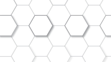  Abstract white 3d hexagon light creative digital concept vector surface tile and mosaic background . multicolor hexagon geometric honeycomb texture background. creative decorative element fabric .