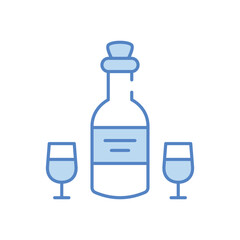 Wine vector icon stock illustration