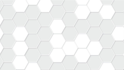  Abstract white 3d hexagon light creative digital concept vector surface tile and mosaic background . multicolor hexagon geometric honeycomb texture background. creative decorative element fabric .