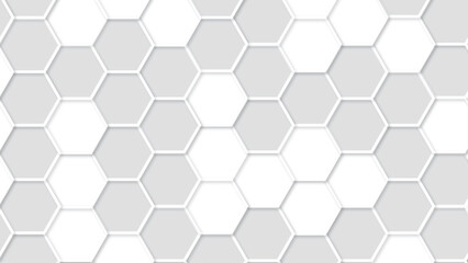  Abstract white 3d hexagon light creative digital concept vector surface tile and mosaic background . multicolor hexagon geometric honeycomb texture background. creative decorative element fabric .