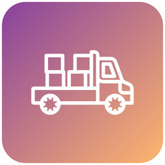 Vector Design Pickup Truck Icon Style