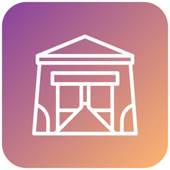 Vector Design Refugee Camp Icon Style