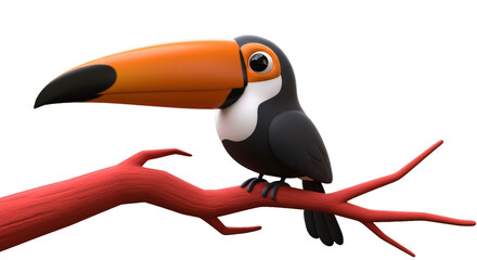 Naklejka premium Isolated Toucan