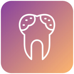 Tooth Decayed Icon Style