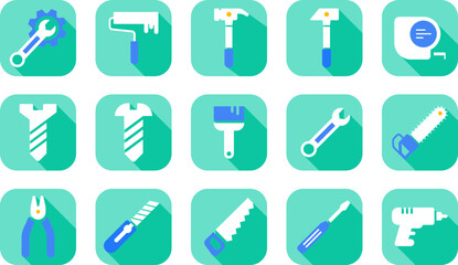 공구 아이콘 벡터 일러스트 그래픽 디자인	
