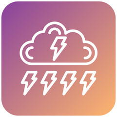 Thunderstorm Icon Style