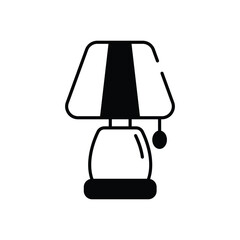 Lamp vector icon stock illustration