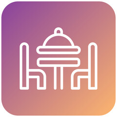 Dinner Table Icon Style