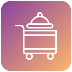 Serving Cart Icon Style