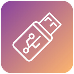 Fototapeta premium Flash Disk Icon Style