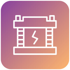 Fototapeta premium Accumulator Icon Style