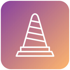Road Cone Icon Style