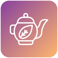 Tea Pot Icon Style