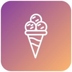 Icecream Cone Icon Style