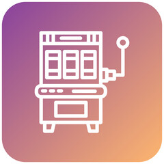 Naklejka premium Slot Machine Icon Style