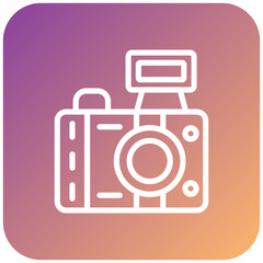 Photo Camera Icon Style