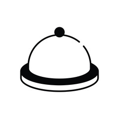 Food Tray vector icon stock illustration