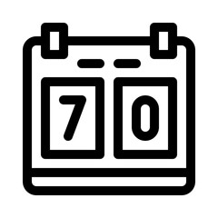 Scoreboard line icon