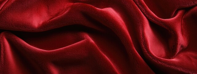 Obraz premium Rich Burgundy Velvet Fabric
