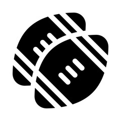 Rugby ball glyph icon