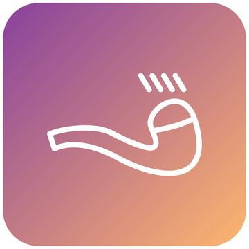 recommend clip art: Smoking Pipe Icon Style
