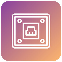 Telephone Socket Icon Style