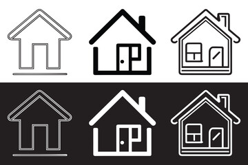 house icon set