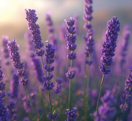 Obraz premium Beautiful lavender flowers