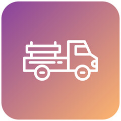 Pickup Truck Icon Style